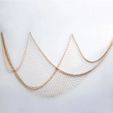 Listing image for Nautical Fishing Net Wall Decoration Marine Home Decor UK