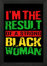 Listing image for Black History African Framed Wall Art Poster Canvas Print Picture