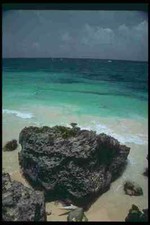 Listing image for 264040 View Of Caribbean From Maya Ruins Tulum Mexico A4 Photo Print