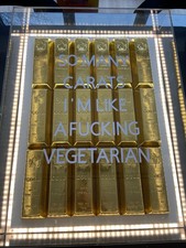 Listing image for Illuminated Gold Bar Bullion Museum Style Wall Mounted Display Case Art Piece