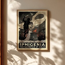 Listing image for Iphigenia Poster, Greek Mythology Art, Fineart, Greek Mythology, Iphigenia Print