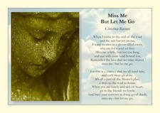 Listing image for A4 Art Print: "Miss Me But Let Me Go" - Popular Funeral Poem and Reading