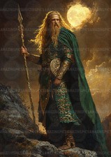 Listing image for Lugh Celtic Sun God Irish Mythology Warrior Fantasy Folklore Hero Art Print y94