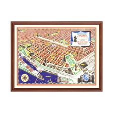 Listing image for Old Map of Buenos Aires 1950 - Vintage Argentina Art Wall De