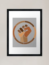 Listing image for Black History Melanin Fist African Framed Wall Art Poster Canvas Print Picture