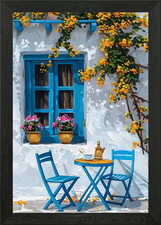 Listing image for Mediterranean Decoration Framed Wall Art Poster Canvas Print Picture