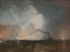 Listing image for Turner Staffa Fingal S Cave 1831 Romantic Seascape Wall Art Print Poster Maritim